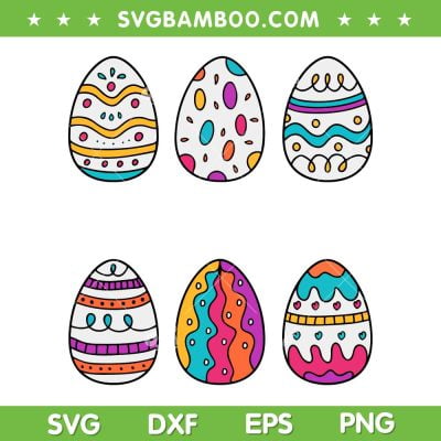 Easter Eggs Colorful SVG PNG, Easter Egg Monogram SVG, Happy Easter DXF SVG PNG EPS Easter Eggs Colorful SVG PNG, Easter Egg Monogram SVG, Happy Easter DXF SVG PNG EPS