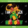Girls Dabbing I Am Black History PNG, Dabbing African American Girls PNG, Juneteenth PNG