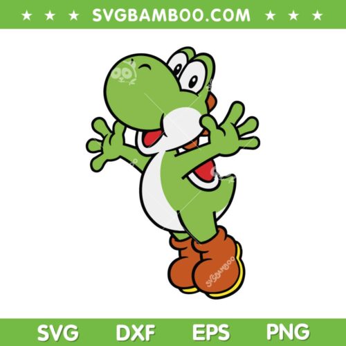 Girls Nintendo Super Mario Bros Yoshi SVG PNG, Yoshi Game Mario Super SVG, Nintendo DXF EPS SVG PNG