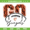 Go Bengals SVG PNG, Bengals Leopard Cheetah SVG, Go Bengals Football Leopard DXF SVG PNG EPS