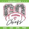 Go Chiefs Leopard SVG PNG, Love Chiefs SVG, Go Chiefs Football DXF EPS SVG PNG