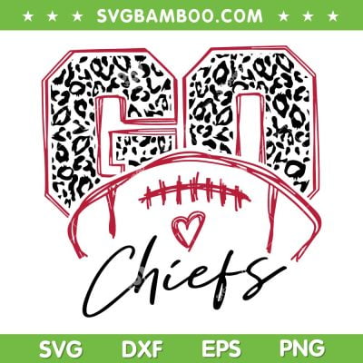 Go Chiefs Leopard SVG PNG, Love Chiefs SVG, Go Chiefs Football DXF EPS SVG PNG Go Chiefs Leopard SVG PNG, Love Chiefs SVG, Go Chiefs Football DXF EPS SVG PNG