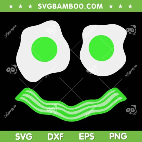 Green Eggs Ham Smile Face SVG PNG, Funny Egg Face SVG, Green Eggs And Ham DXF SVG PNG EPS