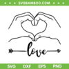Hand Love Heart SVG PNG, Heart Hand Love SVG, Hands Making Heart DXF EPS SVG PNG Hand Love Heart SVG PNG, Heart Hand Love SVG, Hands Making Heart DXF EPS SVG PNG