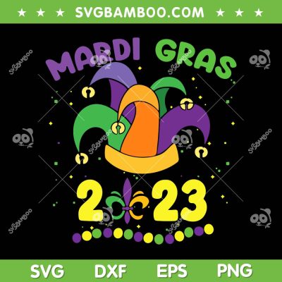 Happy Mardi Gras 2023 Jester SVG PNG, Jester Hat Mardi Gras SVG, Happy Mardi Gras DXF EPS SVG PNG Happy Mardi Gras 2023 Jester SVG PNG, Jester Hat Mardi Gras SVG, Happy Mardi Gras DXF EPS SVG PNG