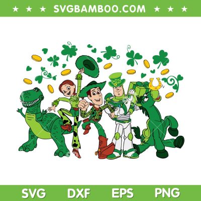 Toy Story St Patricks Day SVG PNG, Disney Toy Story 4 Shamrock SVG, Disney Saint Patrick Lucky DXF SVG PNG EPS Toy Story St Patricks Day SVG PNG, Disney Toy Story 4 Shamrock SVG, Disney Saint Patrick Lucky DXF SVG PNG EPS