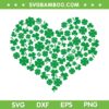 Heart Shamrock SVG PNG, Lucky Heart St Patricks Day SVG, Lucky Irish Leafs Clover DXF SVG PNG EPS Heart Shamrock SVG PNG, Lucky Heart St Patricks Day SVG, Lucky Irish Leafs Clover DXF SVG PNG EPS