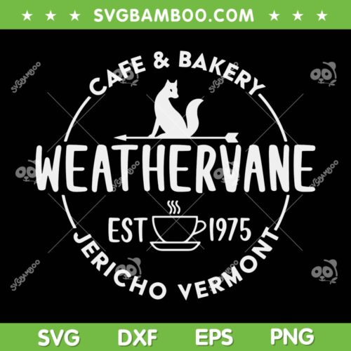 Juniors Wednesday Weathervane Cafe Logo SVG PNG, Weathervane Coffee SVG, Wednesday Addams DXF EPS SVG PNG