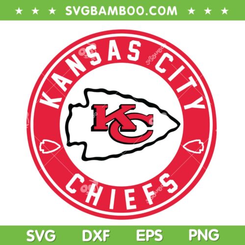 Kansas City Chiefs Logo SVG PNG, NFL Kansas City Chiefs SVG, Kansas City Football DXF EPS SVG PNG