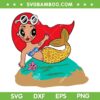 Karol G Sirenita SVG, La Bichota Sirenita SVG, Karol G Red Hair Littel Mermaid DXF SVG PNG EPS