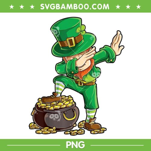 Kids Leprechaun Dabbing PNG, St Patricks Day Leprechaun Dab PNG, Funny St Patricks Day PNG