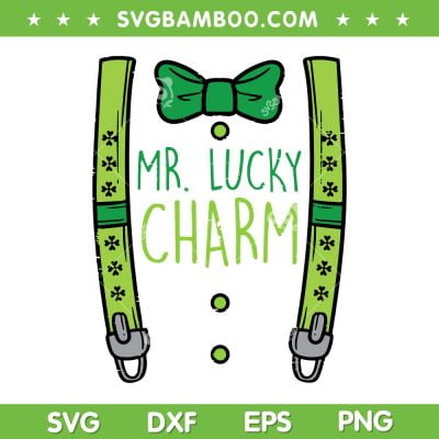 Kids Mr Lucky Charm Suspenders SVG PNG, St Patricks Day Boys SVG, Mr Lucky Charm DXF EPS SVG PNG Kids Mr Lucky Charm Suspenders SVG PNG, St Patricks Day Boys SVG, Mr Lucky Charm DXF EPS SVG PNG