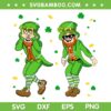 Leprechaun Griddy Dance SVG PNG, Leprechaun St Patricks Day 2023 SVG, Funny Saint Patrick Griddy DXF SVG PNG EPS