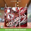 Los Angeles Angels Tumbler Wrap PNG, MLB Los Angeles Angels Tumbler Template Sublimation, MLB Logo 20oz Skinny Tumbler PNG