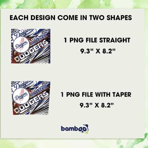 Los Angeles Dodgers 20oz Skinny Tumbler PNG, MLB Tumbler Wrap PNG, MLB Logo Tumbler Sublimation