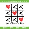 Love Always Wins Tic Tac Toe SVG PNG, Love Always Wins Tic Tac Toe SVG, Valentines Day DXF EPS SVG PNG Love Always Wins Tic Tac Toe SVG PNG, Love Always Wins Tic Tac Toe SVG, Valentines Day DXF EPS SVG PNG
