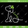 Lucky Dog St Patricks Day SVG PNG, Puppy Shamrock Clover SVG, Cute Dog Lucky Irish DXF SVG PNG EPS Lucky Dog St Patricks Day SVG PNG, Puppy Shamrock Clover SVG, Cute Dog Lucky Irish DXF SVG PNG EPS