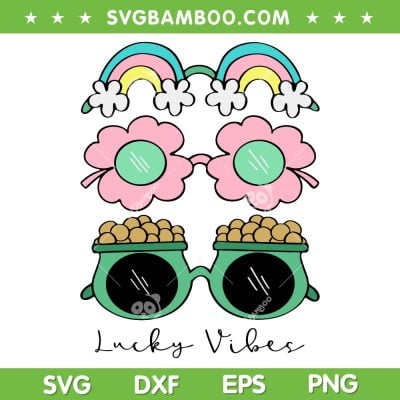 Lucky Vibes Saint Patricks Day SVG PNG, Lucky Vibes Rainbow SVG, St Patricks Day DXF SVG PNG EPS Lucky Vibes Saint Patricks Day SVG PNG, Lucky Vibes Rainbow SVG, St Patricks Day DXF SVG PNG EPS