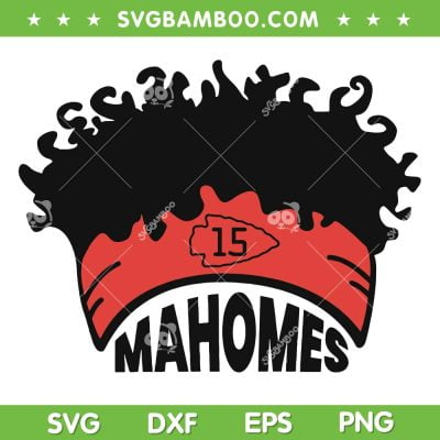 Mahomes Headband SVG PNG, Mahomes Hair And Headband SVG, Kansas City DXF EPS SVG PNG