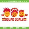 Mahomes Kelce Reid Squad Goals SVG PNG, KC Chiefs Party SVG, Super Bowl DXF EPS SVG PNG Mahomes Kelce Reid Squad Goals SVG PNG, KC Chiefs Party SVG, Super Bowl DXF EPS SVG PNG