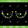 Mardi Gras Boobs SVG PNG, Mardi Gras Beads Boobs SVG, Funny Mardi Gras DXF SVG PNG EPS