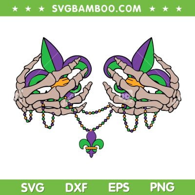 Mardi Gras Boobs SVG PNG, Skeleton Hand Beads Boobs SVG, Skeleton Mardi Gras DXF EPS SVG PNG Mardi Gras Boobs SVG PNG, Skeleton Hand Beads Boobs SVG, Skeleton Mardi Gras DXF EPS SVG PNG