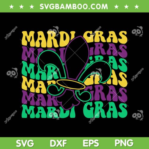 Mardi Gras Fleur De Lis SVG PNG, Fleur De Lis SVG, Funny Mardi Gras DXF EPS SVG PNG
