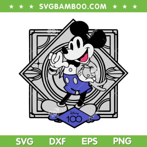 Mickey 100 Years Of Wonder SVG PNG, Disney Wonder 2023 SVG, 100 Years Mickey Mouse DXF EPS SVG PNG