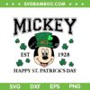 Mickey Happy St Patricks Day 1928 SVG PNG, Disney Mouse Head Shamrock SVG, Mickey St Patricks Day DXF SVG PNG EPS Mickey Happy St Patricks Day 1928 SVG PNG, Disney Mouse Head Shamrock SVG, Mickey St Patricks Day DXF SVG PNG EPS