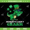 Mommys Lucky Charm T Rex SVG PNG, St Patricks Day Dinosaur SVG, Funny Patricks Day DXF EPS SVG PNG