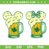 Mouse Head Patricks Day Beer SVG PNG, Disney Beer Shamrock SVG, St Patricks Day DXF SVG PNG EPS
