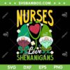 Nurses Love Shenanigans SVG PNG, Gnome St Patricks Day SVG, Nurse Patricks Day DXF SVG PNG EPS Nurses Love Shenanigans SVG PNG, Gnome St Patricks Day SVG, Nurse Patricks Day DXF SVG PNG EPS