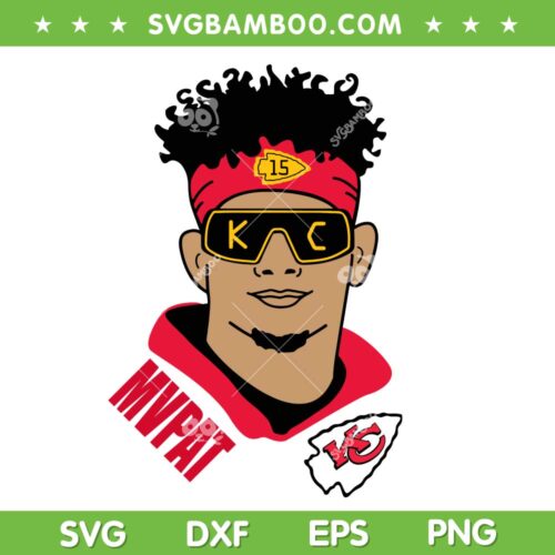 Patrick Mahomes MVP SVG PNG, Chiefs Mahomes Champions SVG, Chiefs Football DXF EPS SVG PNG 