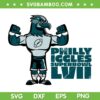 Philly Iggles Superbowl LVII SVG PNG, Philadelphia Eagles SVG, Super Bowl DXF EPS SVG PNG