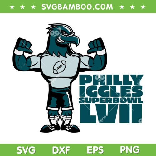 Philly Iggles Superbowl LVII SVG PNG, Philadelphia Eagles SVG, Super Bowl DXF EPS SVG PNG