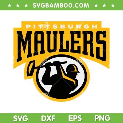 Pittsburgh Maulers Logo SVG PNG, USFL Football SVG, NFL Logo DXF EPS SVG PNG