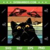 Retro Cat Galaxy Cat SVG PNG, Spaceship Alien Cat UFO SVG, Space Cat DXF SVG PNG EPS