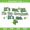 Retro It's Me Hi Im The Drunkest SVG PNG, Happy St Patricks Day SVG, Shamrock Patricks Day DXF SVG PNG EPS Retro It's Me Hi Im The Drunkest SVG PNG, Happy St Patricks Day SVG, Shamrock Patricks Day DXF SVG PNG EPS