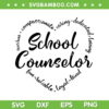 School Counselor Heart SVG PNG, Counselor Heart SVG, Back To School DXF EPS SVG PNG