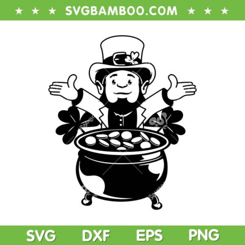 Saint Patricks Day SVG PNG, Funny Leprechaun St Patricks Day SVG, Happy Leprechaun DXF SVG PNG EPS