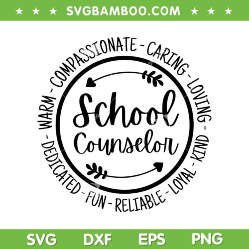 School Counselor SVG PNG, Guidance Counselor SVG, Funny Counselor DXF EPS SVG PNG