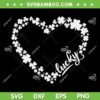 St Patrick Lucky Clover Heart SVG PNG, Shamrock Lucky Heart SVG, Heart Shamrock DXF EPS SVG PNG