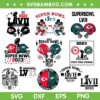 Super Bowl 2023 SVG Bundle, Chiefs vs Eagles Super Bowl SVG Sublimation Bundle, NFL Football SVG Bundle