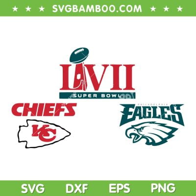 Superbowl Chiefs Eagles Football SVG PNG, Chiefs And Eagles SVG, Super Bowl 2023 DXF EPS SVG PNG Superbowl Chiefs Eagles Football SVG PNG, Chiefs And Eagles SVG, Super Bowl 2023 DXF EPS SVG PNG