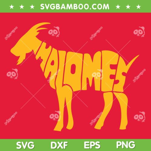 Mahomes Goat SVG PNG, Mahomes MVP Super Bowl SVG, Chiefs Football Champions 57 DXF EPS SVG PNG