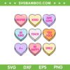 Teacher Candy Hearts Valentines Day SVG PNG, Valentines Candy Hearts SVG, Valentines Teacher DXF EPS SVG PNG