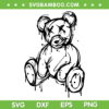 Teddy Bear SVG PNG, Cute Teddy Bear SVG, Teddy Bear With Love DXF SVG PNG EPS