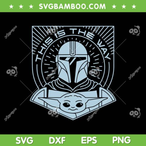 The Mandalorian Season 3 Grogu SVG PNG, Star Wars The Way Hyperspace SVG, Star Wars DXF EPS SVG PNG