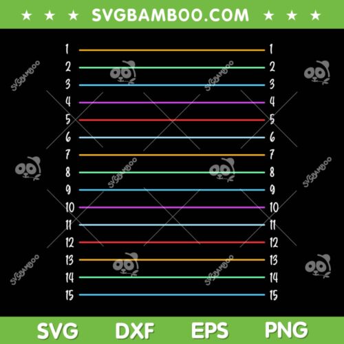 Tie Dye Hair Length Chart SVG PNG, Hair Length Check SVG, Funny Tie Dye DXF SVG PNG EPS