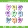 Valentines Day Teeth Heart SVG PNG, Valentines Nurse Squad SVG, Teeth Love DXF EPS SVG PNG